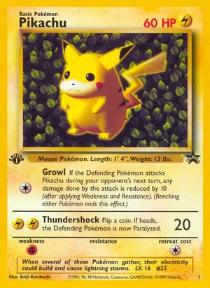Pikachu &mdash; Wizards Black Star Promos 1