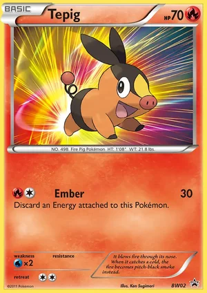 Tepig — Black Star Promo BW02