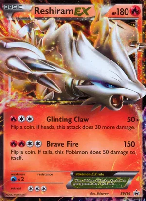 Reshiram-EX &mdash; BW Black Star Promos BW36