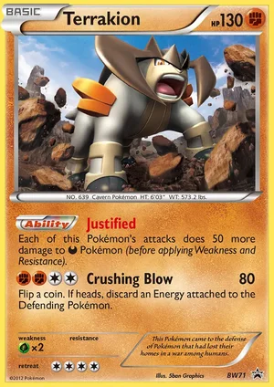 Terrakion — Black Star Promo BW71