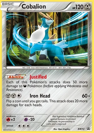 Cobalion — Black Star Promo BW72