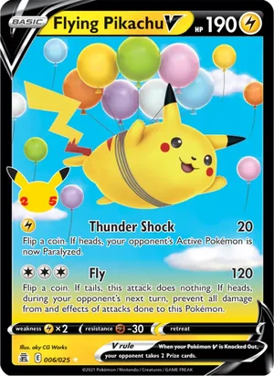 Flying Pikachu V, Celebrations 6