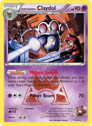Team Magma's Claydol 11/34