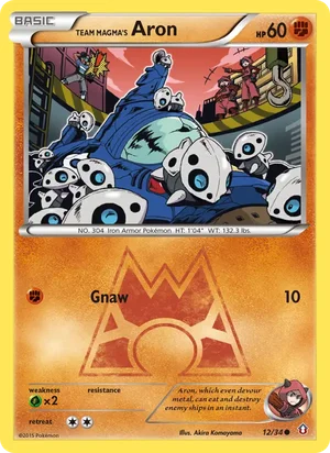 Team Magma's Aron 12/34