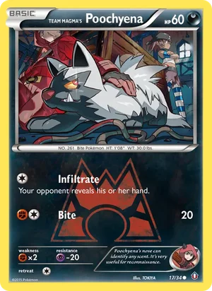 Team Magma's Poochyena 17/34
