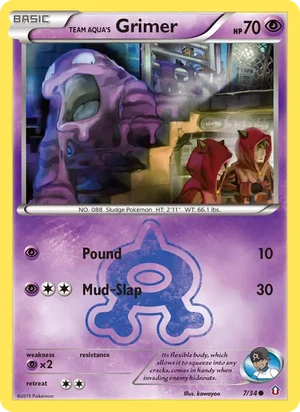 Team Aqua's Grimer 7/34