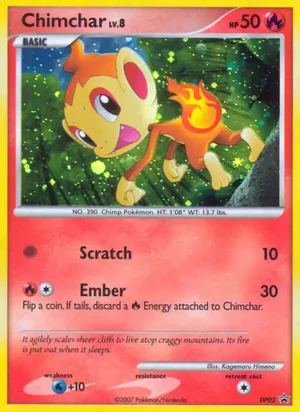 Chimchar — Black Star Promo DP02