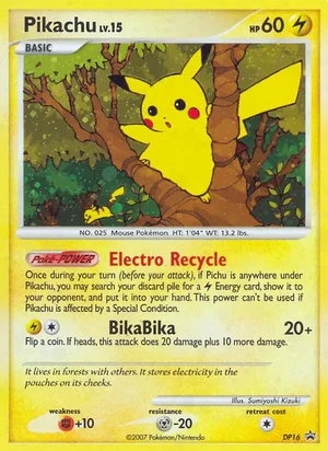 Pikachu — Black Star Promo DP16