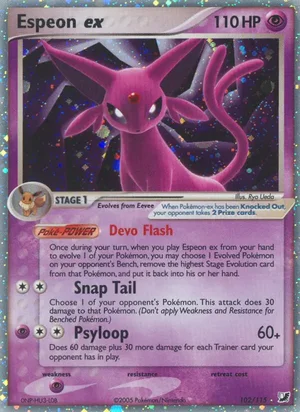 Espeon ex, Unseen Forces 102