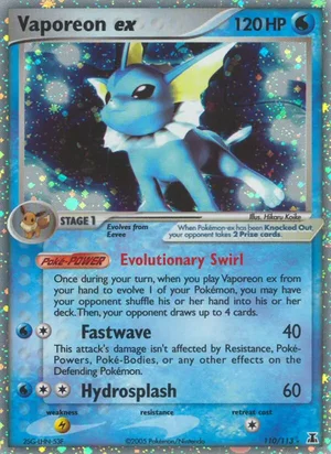Vaporeon ex, Delta Species 110