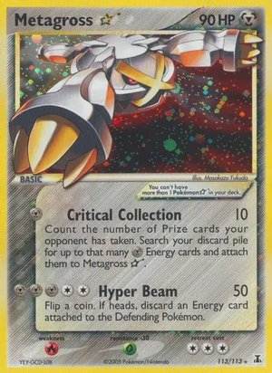 Metagross Gold Star card, EX Delta Species