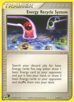 Energy Recycle System 84/97