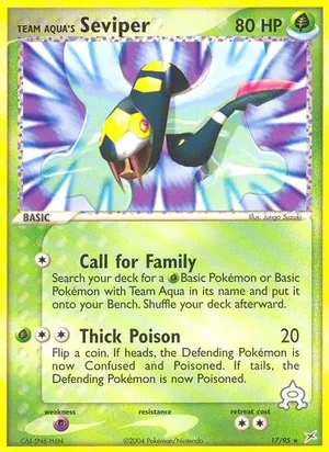 Team Aqua's Seviper 17/95