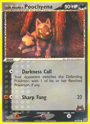 Team Magma's Poochyena 66/95