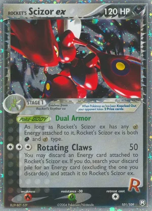 Rocket's Scizor ex 101/109