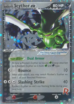 Rocket's Scyther ex 102/109