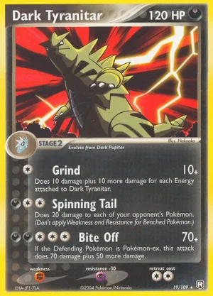 Dark Tyranitar — EX Team Rocket Returns #19