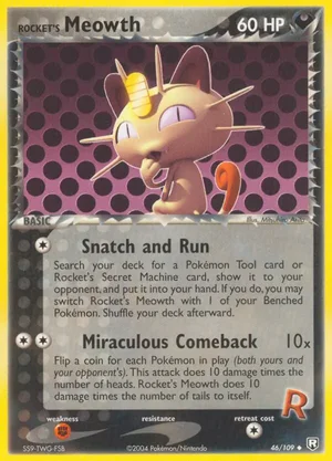 Rocket's Meowth 46/109