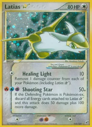 Latias Gold Star card, EX Deoxys