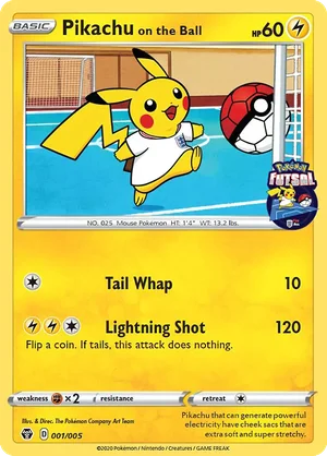 Pikachu on the Ball &mdash; Pokémon Futsal 1