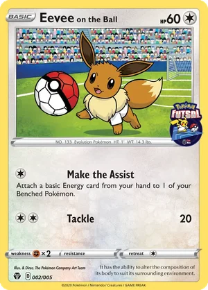 Eevee on the Ball &mdash; Pokémon Futsal 2