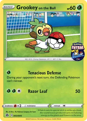 Grookey on the Ball &mdash; Pokémon Futsal 3