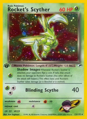 Rocket's Scyther 013/132 Holo Rare