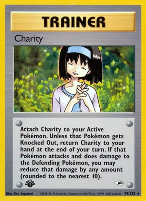 Charity 099/132 Rare, Gym Heroes Pokémon TCG card