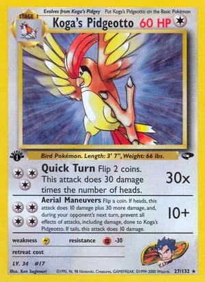 Koga's Pidgeotto 27/132