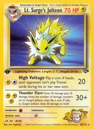 Lt. Surge's Jolteon 28/132