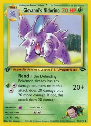 Giovanni's Nidorino 45/132