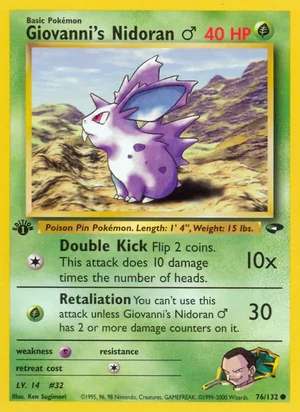 Giovanni's Nidoran♂ 76/132