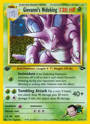 Giovanni's Nidoking 7/132