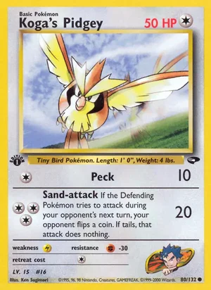 Koga's Pidgey 80/132