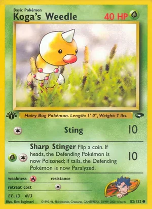 Koga's Weedle 82/132