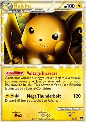 Raichu Prime 83/90 HS Undaunted
