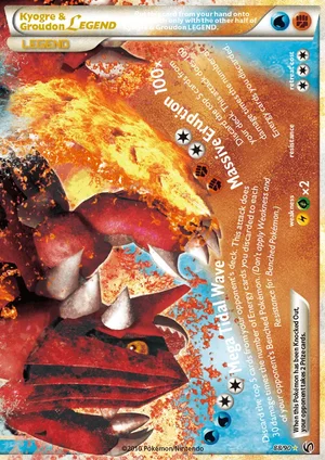 Kyogre & Groudon LEGEND (bottom half) 88/90 HS Undaunted