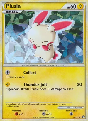 Plusle — Black Star Promo HGSS16