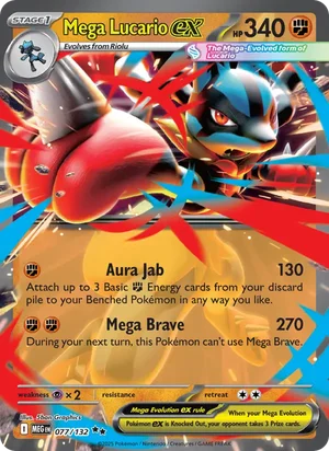 Mega Lucario Ex 77/132