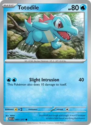 Totodile 041/217 Common, Ascended Heroes Pokémon TCG card