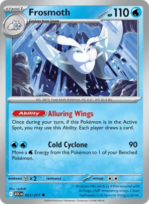 Frosmoth 053/217 Uncommon, Ascended Heroes Pokémon TCG card