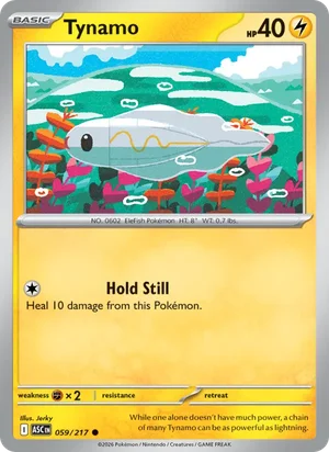 Tynamo 059/217 Common, Ascended Heroes Pokémon TCG card