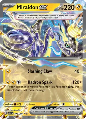 Miraidon ex 073/217 Double Rare, Ascended Heroes Pokémon TCG card