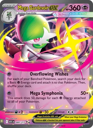 Mega Gardevoir ex 089/217 Double Rare, Ascended Heroes Pokémon TCG card