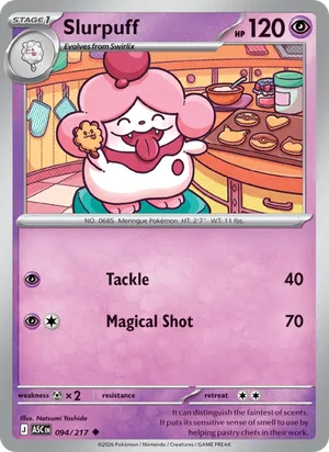 Slurpuff 094/217 Uncommon, Ascended Heroes Pokémon TCG card