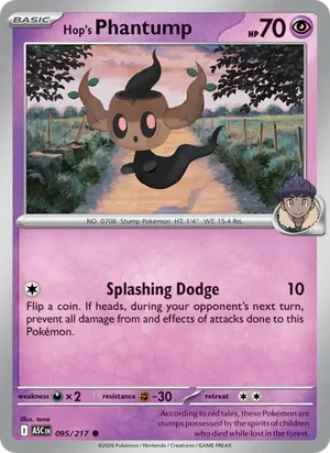 Hop's Phantump 095/217 Common, Ascended Heroes Pokémon TCG card
