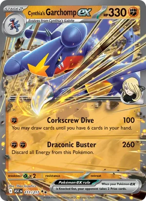 Cynthia's Garchomp ex 111/217 Double Rare, Ascended Heroes Pokémon TCG card
