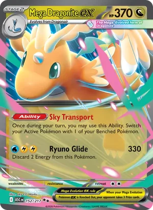Mega Dragonite ex 152/217 Double Rare, Ascended Heroes Pokémon TCG card