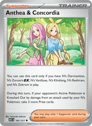 Anthea & Concordia 182/217 Uncommon, Ascended Heroes Pokémon TCG card