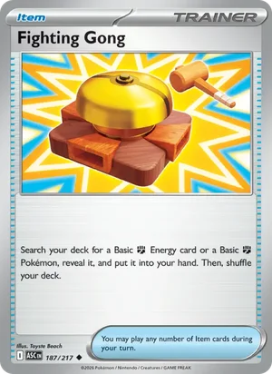 Fighting Gong 187/217 Uncommon, Ascended Heroes Pokémon TCG card